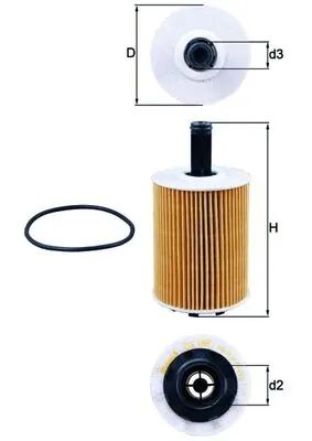 Mahle Фильтр масла OX188D